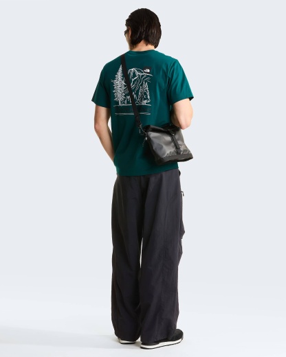 Monte normal geschnittenes T-Shirt mit Grafik für Herren – Pacific Teal