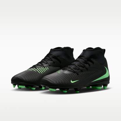 Nike Phantom 6 High Club Fußballschuh für verschiedene Böden – Schwarz/Schwarz/Illusion Green