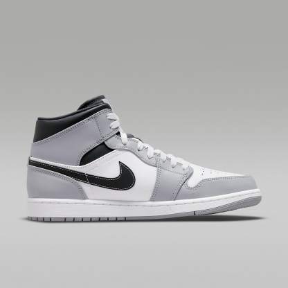 Air Jordan 1 Mid Schuh (Herren) – Light Smoke Grey/Anthracite/Weiß