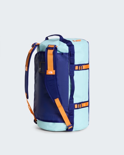 Base Camp Duffel-Tasche 50L – S – Canal Blue-Bold Blue-Papaya