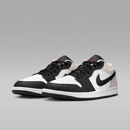 Air Jordan 1 Low SE Herrenschuh – Schwarz/Weiß/Light Orewood Brown/Team Red
