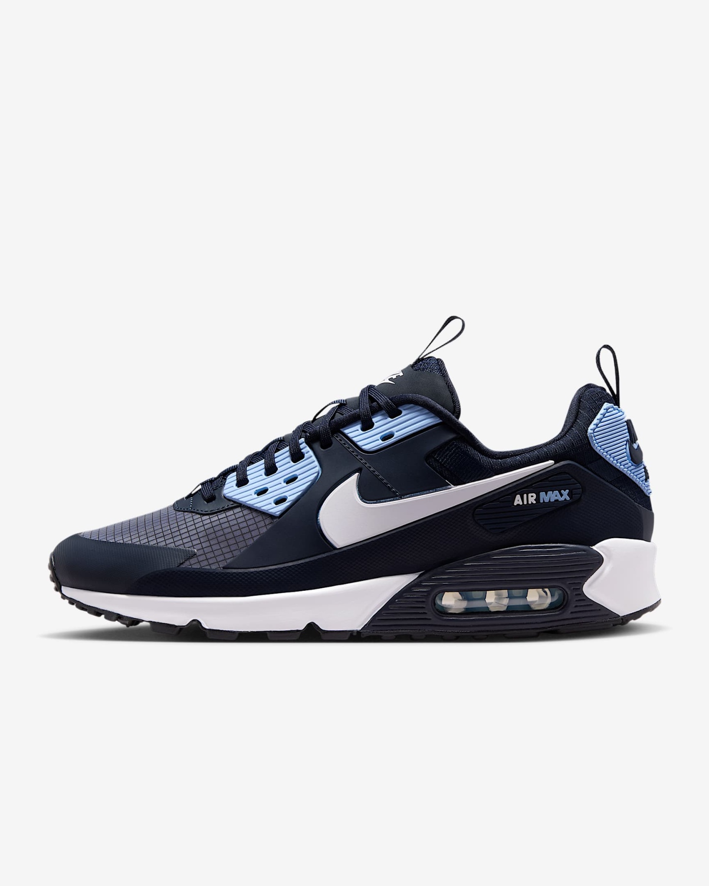 Nike Air Max 90 Drift Schuh (Herren) – Dark Obsidian/Psychic Blue/Weiß