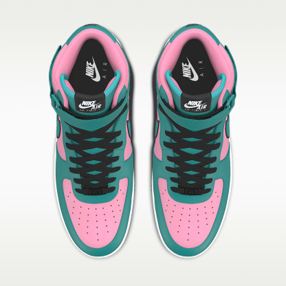 Nike Air Force 1 Mid By You personalisierbarer Herrenschuh – Multi-Color/Multi-Color/Multi-Color [1685956779]