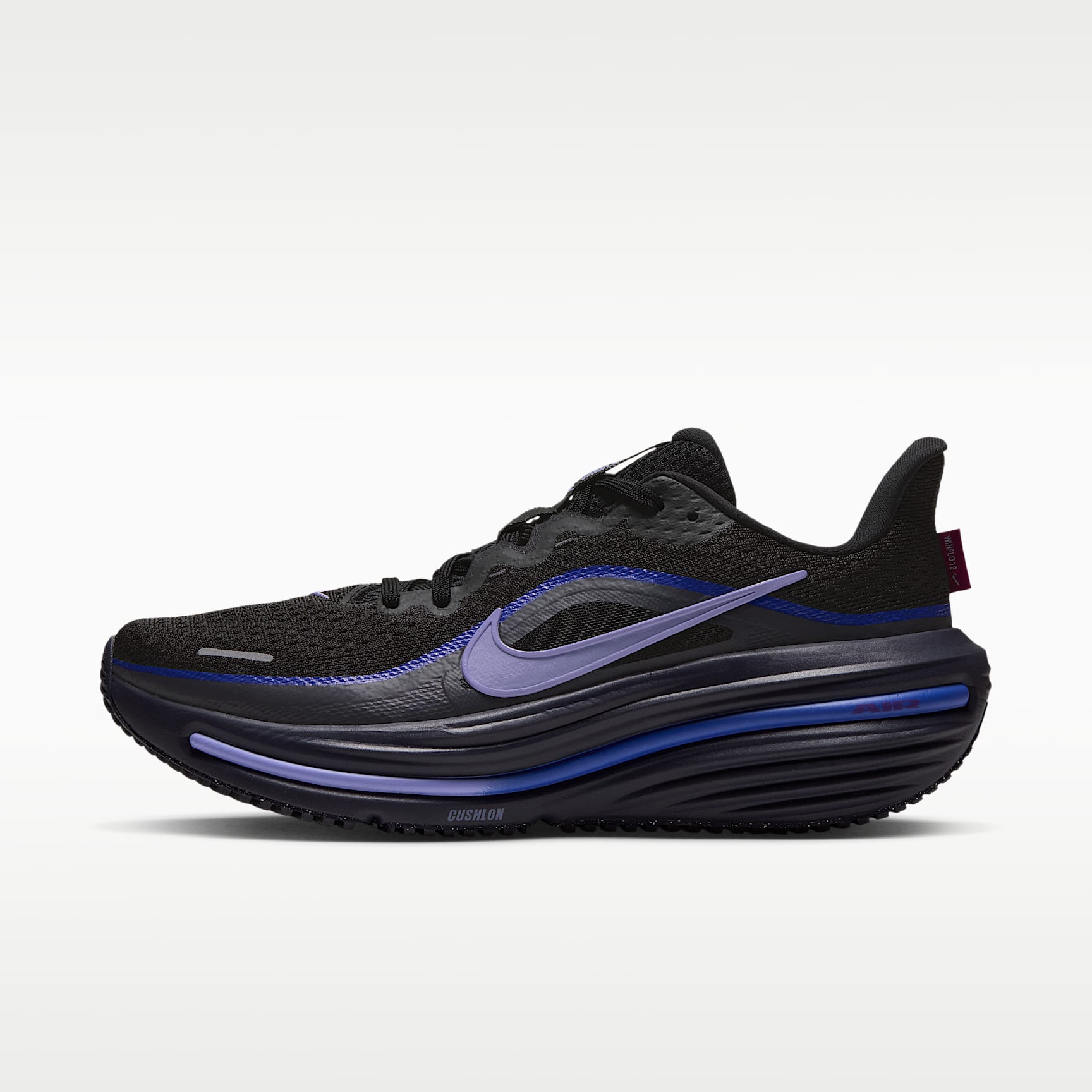 Nike Winflo 12 Straßenlaufschuh (Damen) – Schwarz/Gridiron/Persian Violet/Purple Pulse