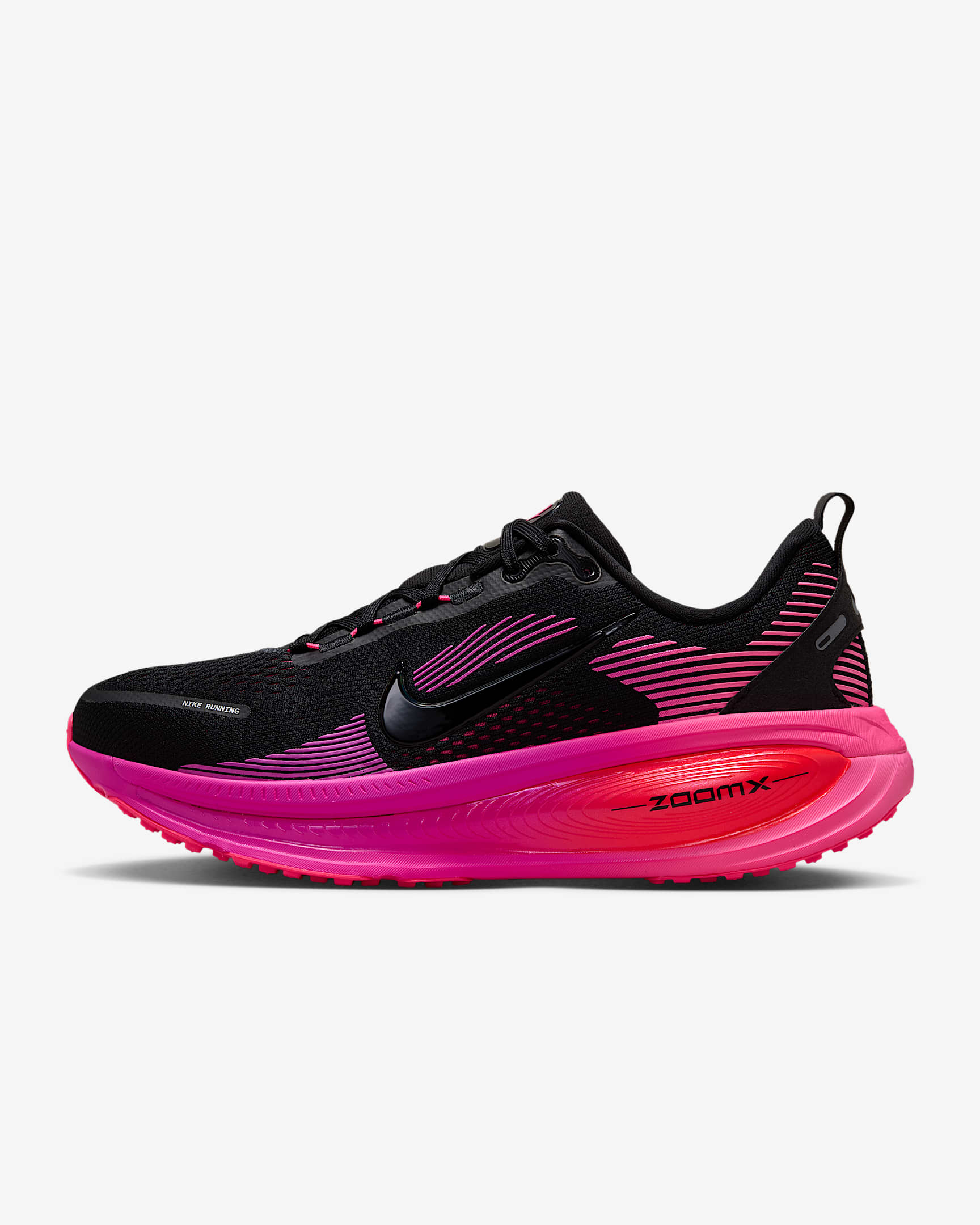 Nike Vomero 18 Straßenlaufschuh (Damen) – Schwarz/Hyper Pink/Laser Crimson/Schwarz