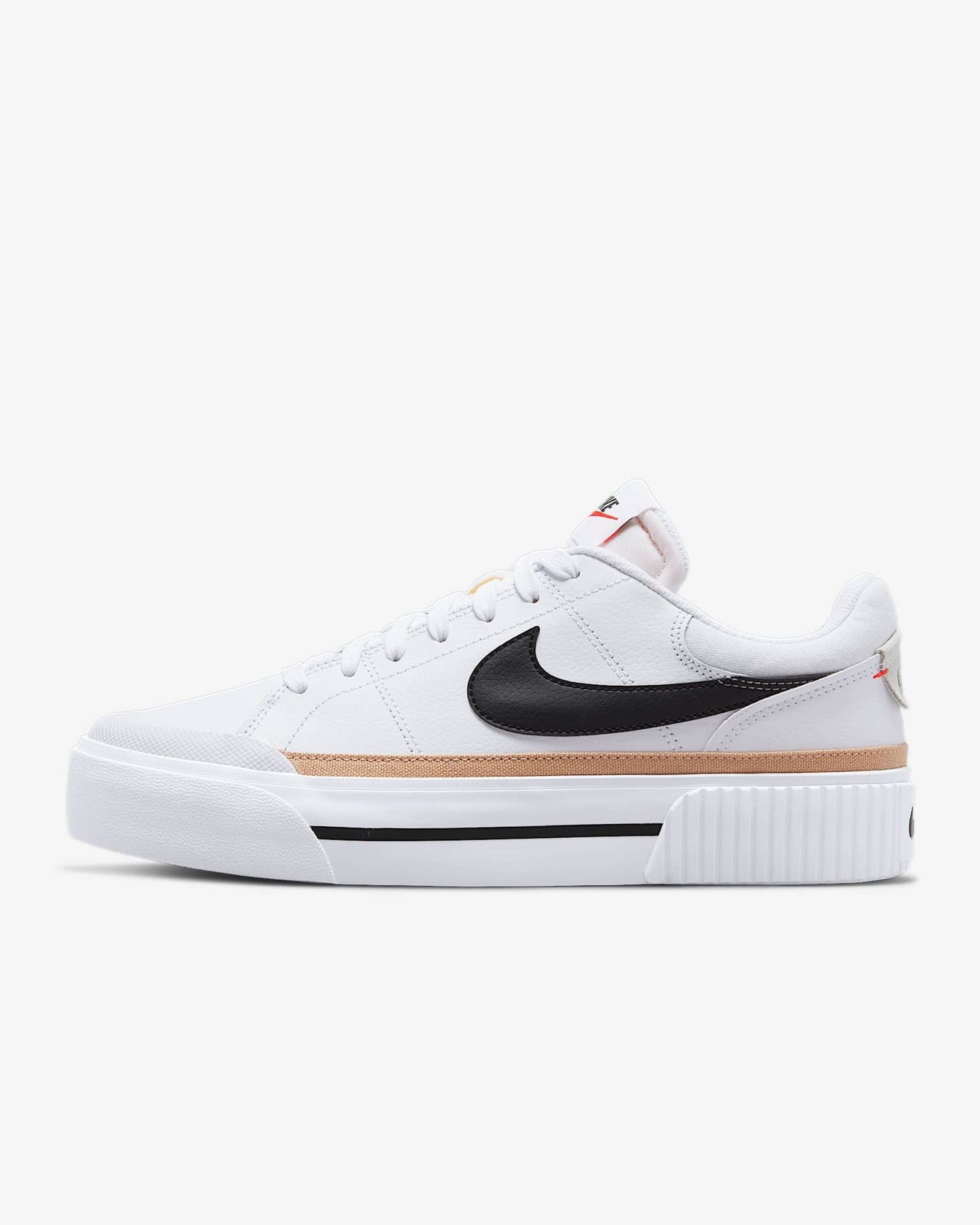 Nike Court Legacy Lift Damenschuh – Weiß/Hemp/Team Orange/Schwarz