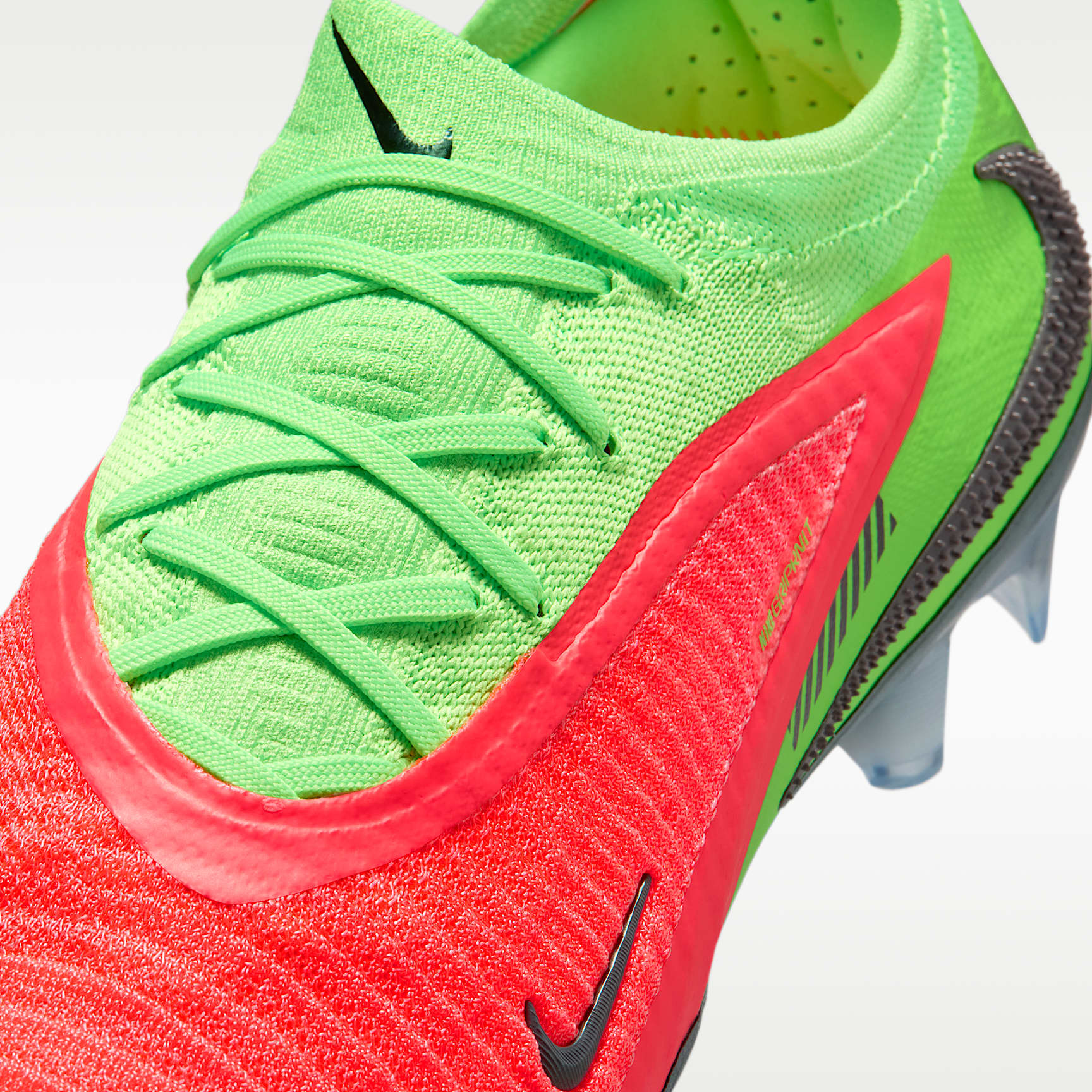 Nike Phantom 6 Low Elite "Erling Haaland" Fußballschuh für normalen Rasen – Hot Punch/Green Strike/Schwarz