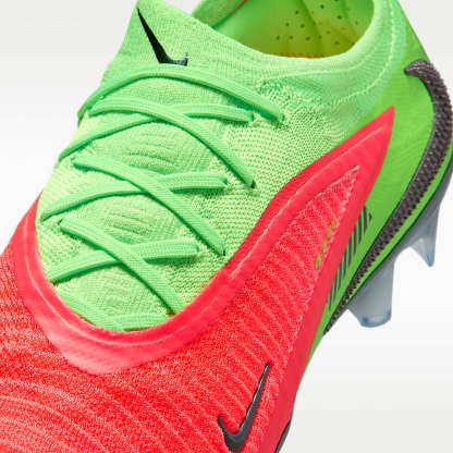Nike Phantom 6 Low Elite "Erling Haaland" Fußballschuh für normalen Rasen – Hot Punch/Green Strike/Schwarz