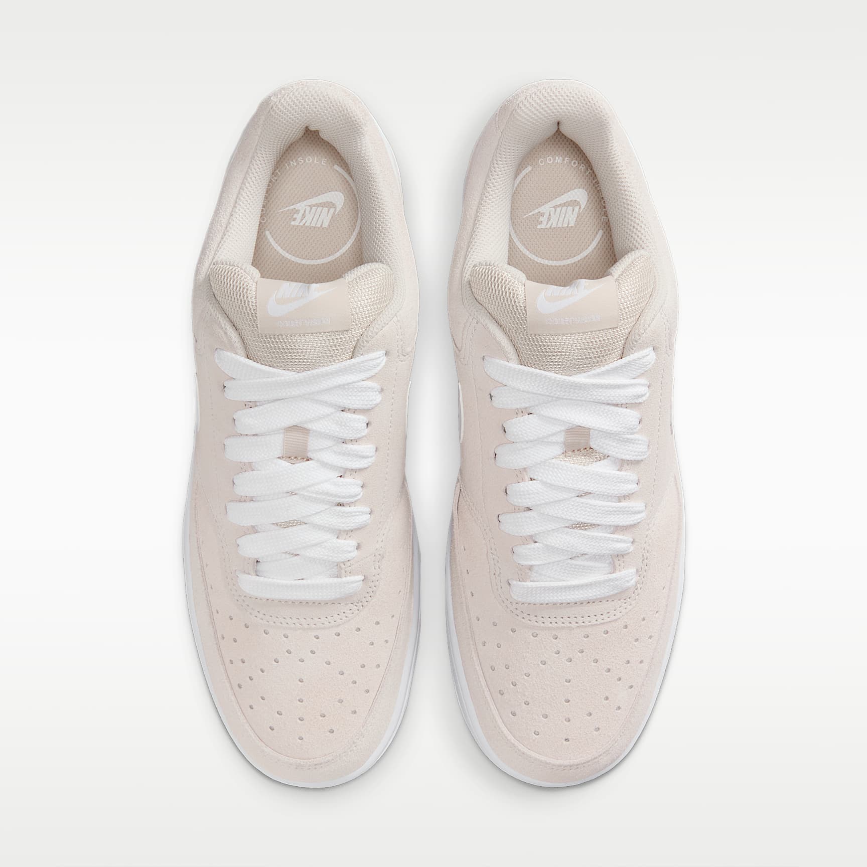 Nike Court Vision Low FL Schuh (Herren) – Light Orewood Brown/Gum Medium Brown/Weiß
