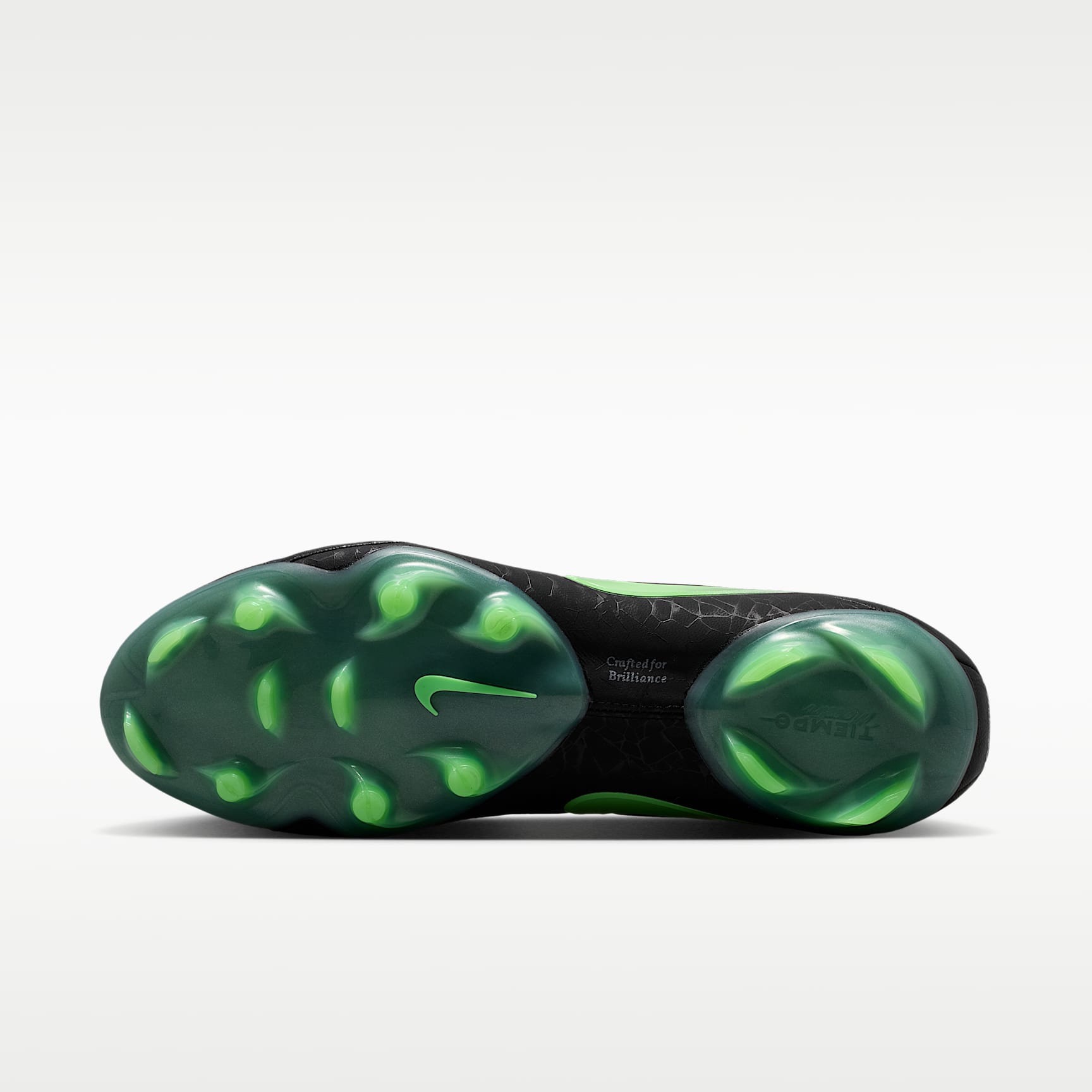 Nike Tiempo Maestro Elite Low Top Fußballschuh für normalen Rasen – Schwarz/Schwarz/Illusion Green