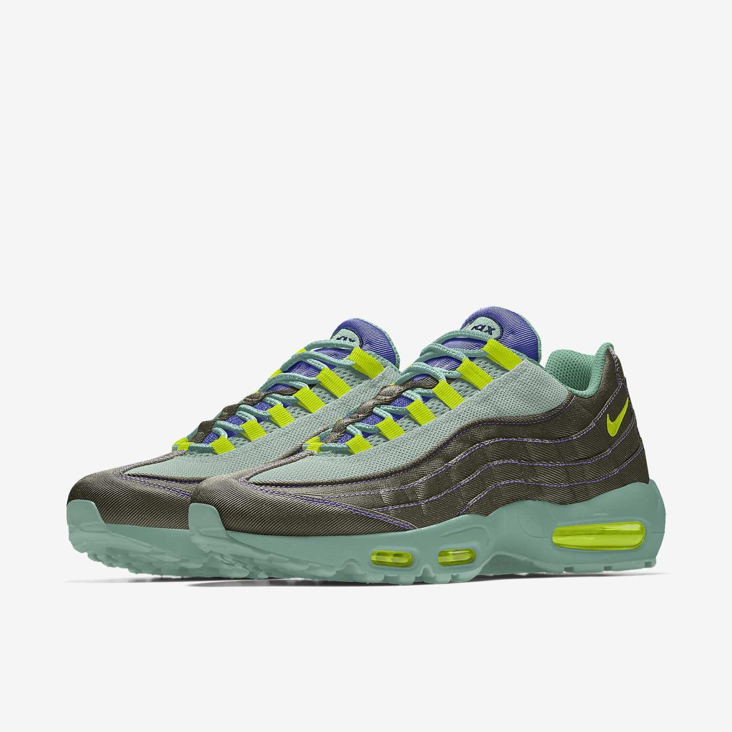 Nike Air Max 95 By You personalisierbarer Herrenschuh – Multi-Color/Multi-Color/Multi-Color/Multi-Color