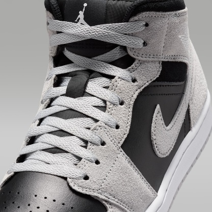 Air Jordan 1 Mid Herrenschuh – Light Smoke Grey/Schwarz/Weiß