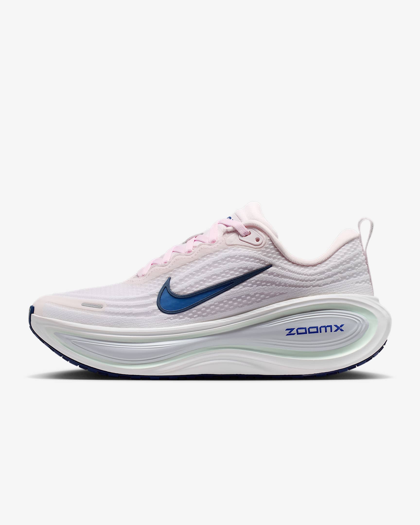 Nike Vomero Plus Straßenlaufschuh (Damen) – Pearl Pink/Weiß/Barely Green/Midnight Navy