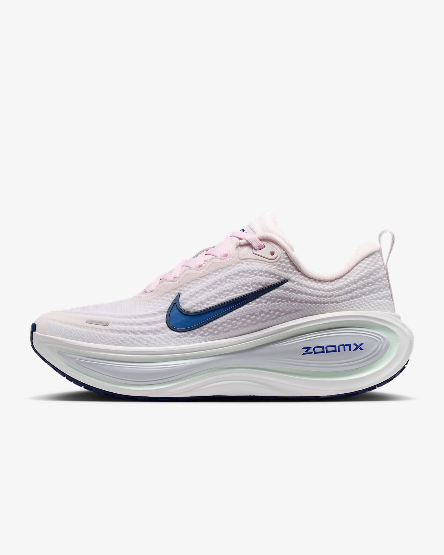 Nike Vomero Plus Straßenlaufschuh (Damen) – Pearl Pink/Weiß/Barely Green/Midnight Navy