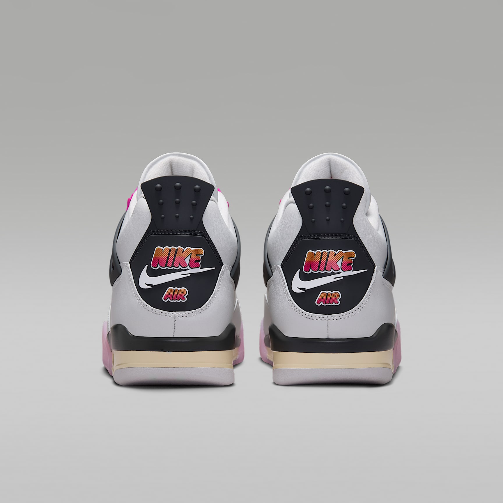 Air Jordan 4 Retro "Comic" Schuh (Herren) – Off White/Anthracite/Fire Pink