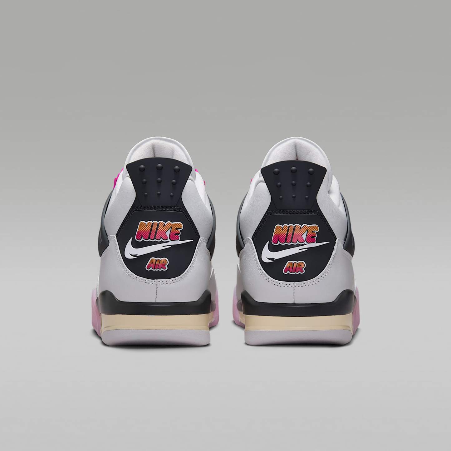 Air Jordan 4 Retro "Comic" Schuh (Herren) – Off White/Anthracite/Fire Pink