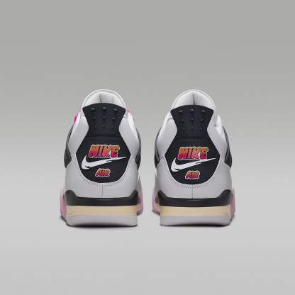 Air Jordan 4 Retro "Comic" Schuh (Herren) – Off White/Anthracite/Fire Pink