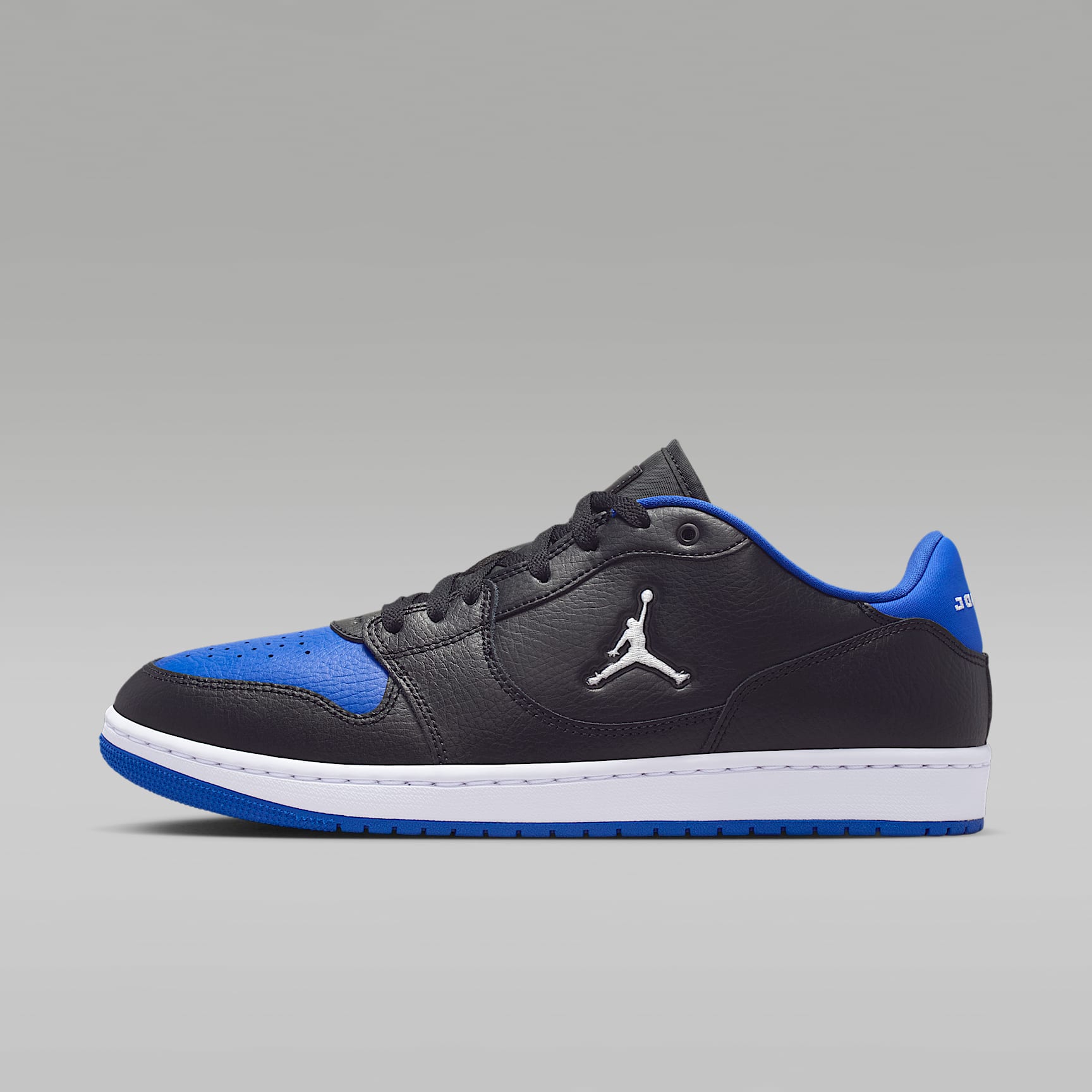 Jordan Court Connect Low Herrenschuhe – Schwarz/Game Royal/Weiß