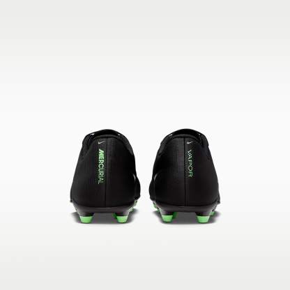 Nike Mercurial Vapor 17 Club Low-Top-Fußballschuh für verschiedene Böden – Schwarz/Schwarz/Illusion Green