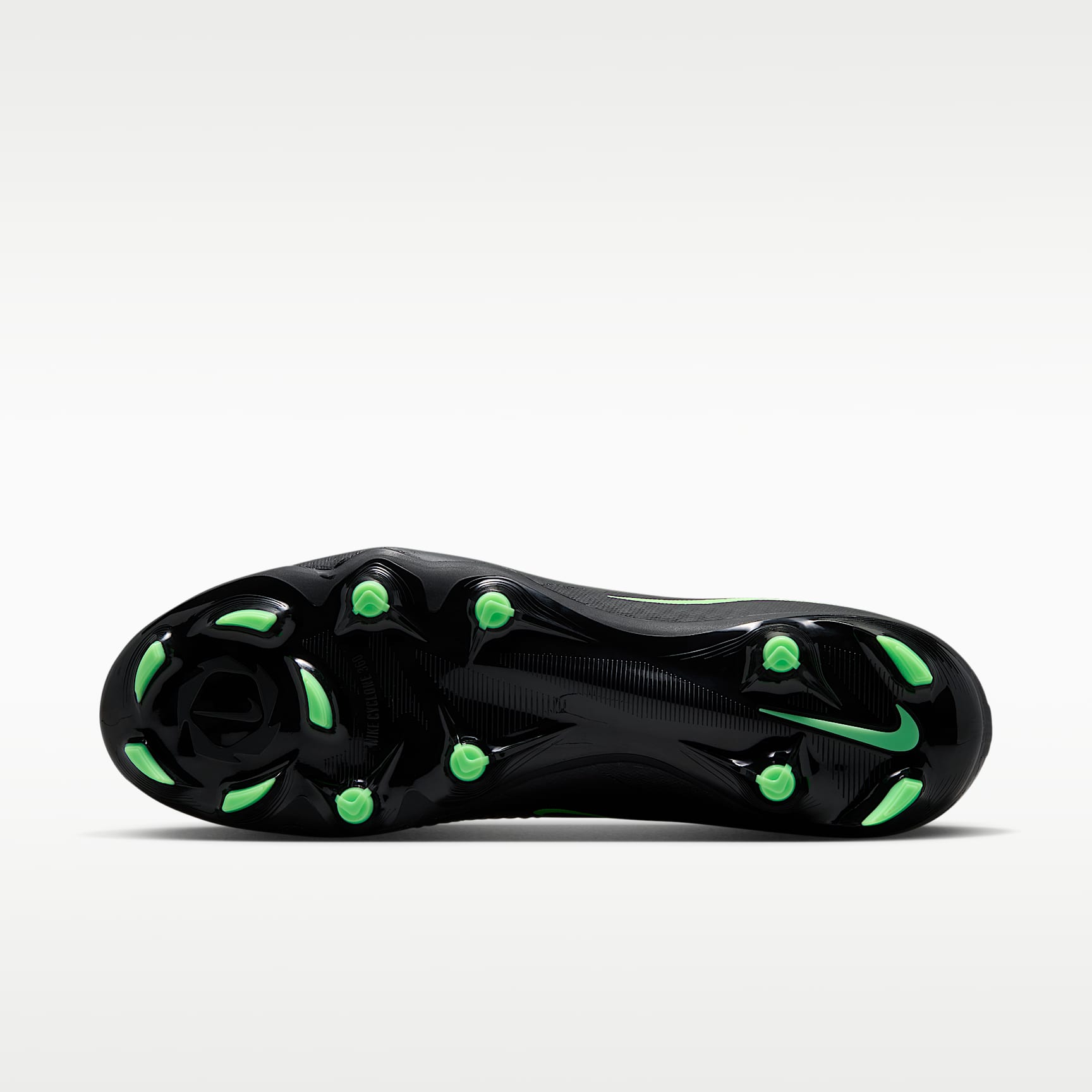 Nike Phantom 6 High Academy Fußballschuh für verschiedene Böden – Schwarz/Schwarz/Illusion Green