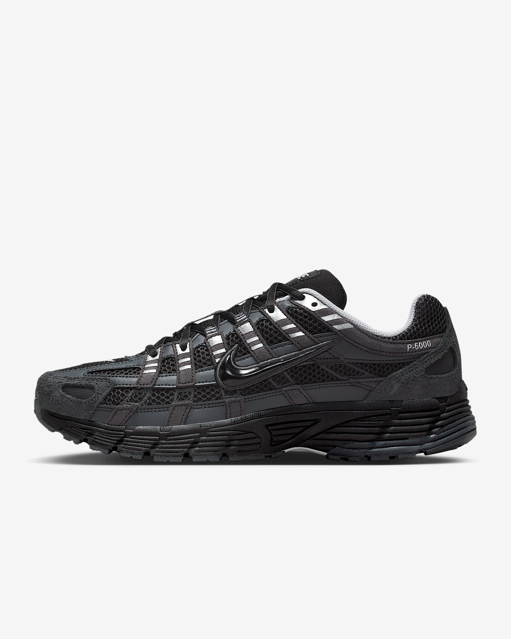Nike P-6000 Wildlederschuhe (Herren) – Anthracite/Chrome/Metallic Silver/Schwarz