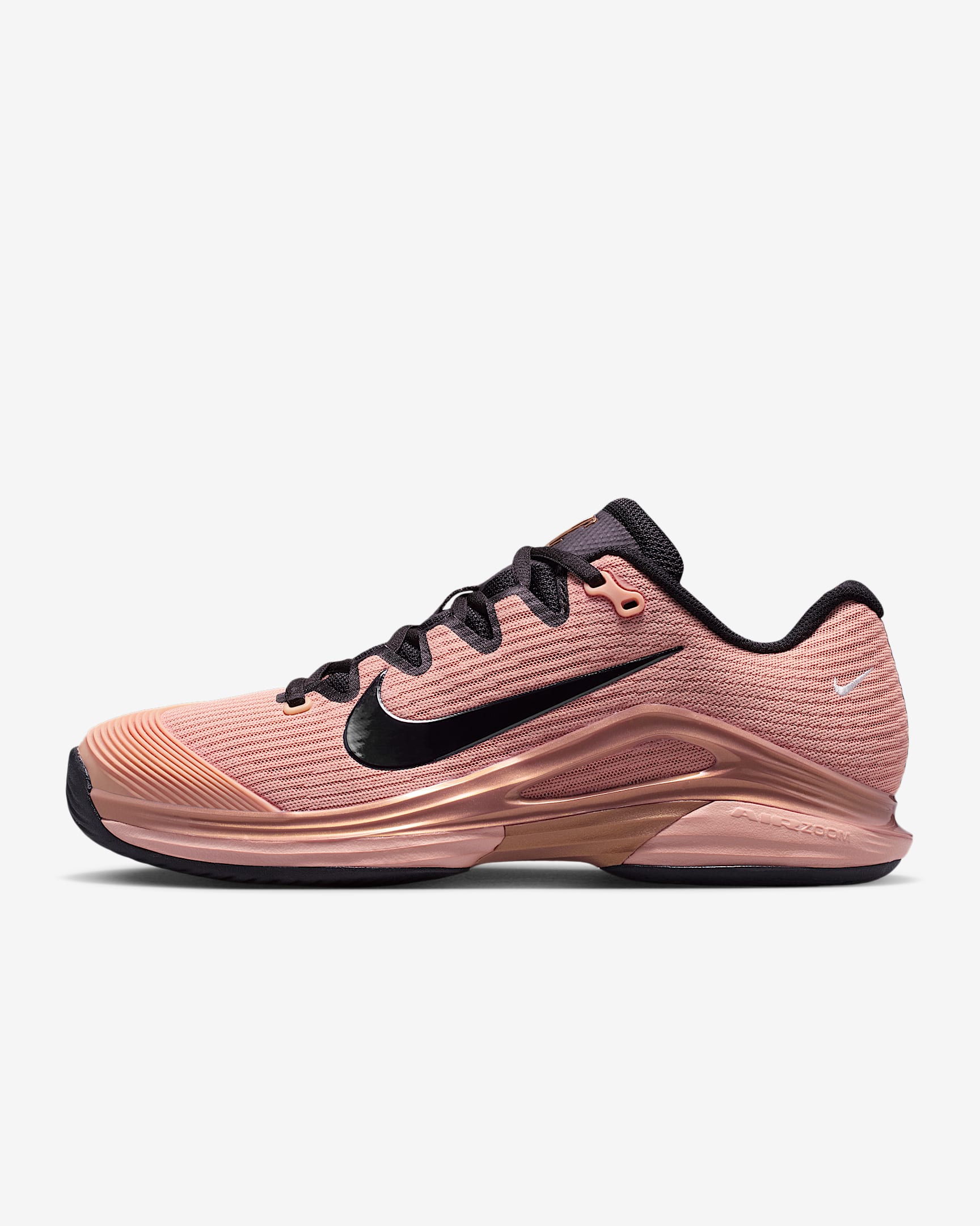 Nike Vapor 12 PRM Tennisschuh für Hartplätze (Damen) – Metallic Red Bronze/Pure Platinum/Schwarz