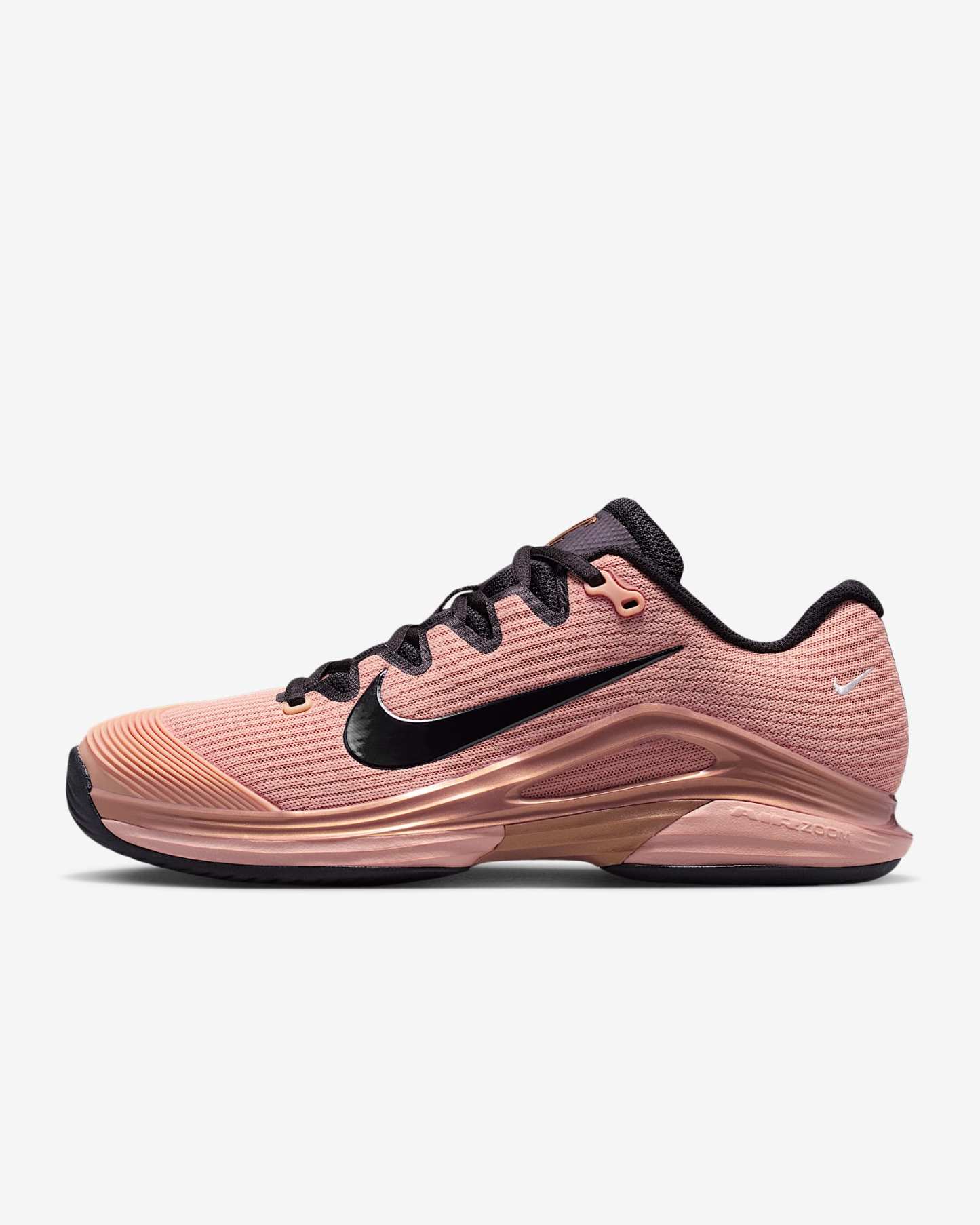 Nike Vapor 12 PRM Tennisschuh für Hartplätze (Damen) – Metallic Red Bronze/Pure Platinum/Schwarz