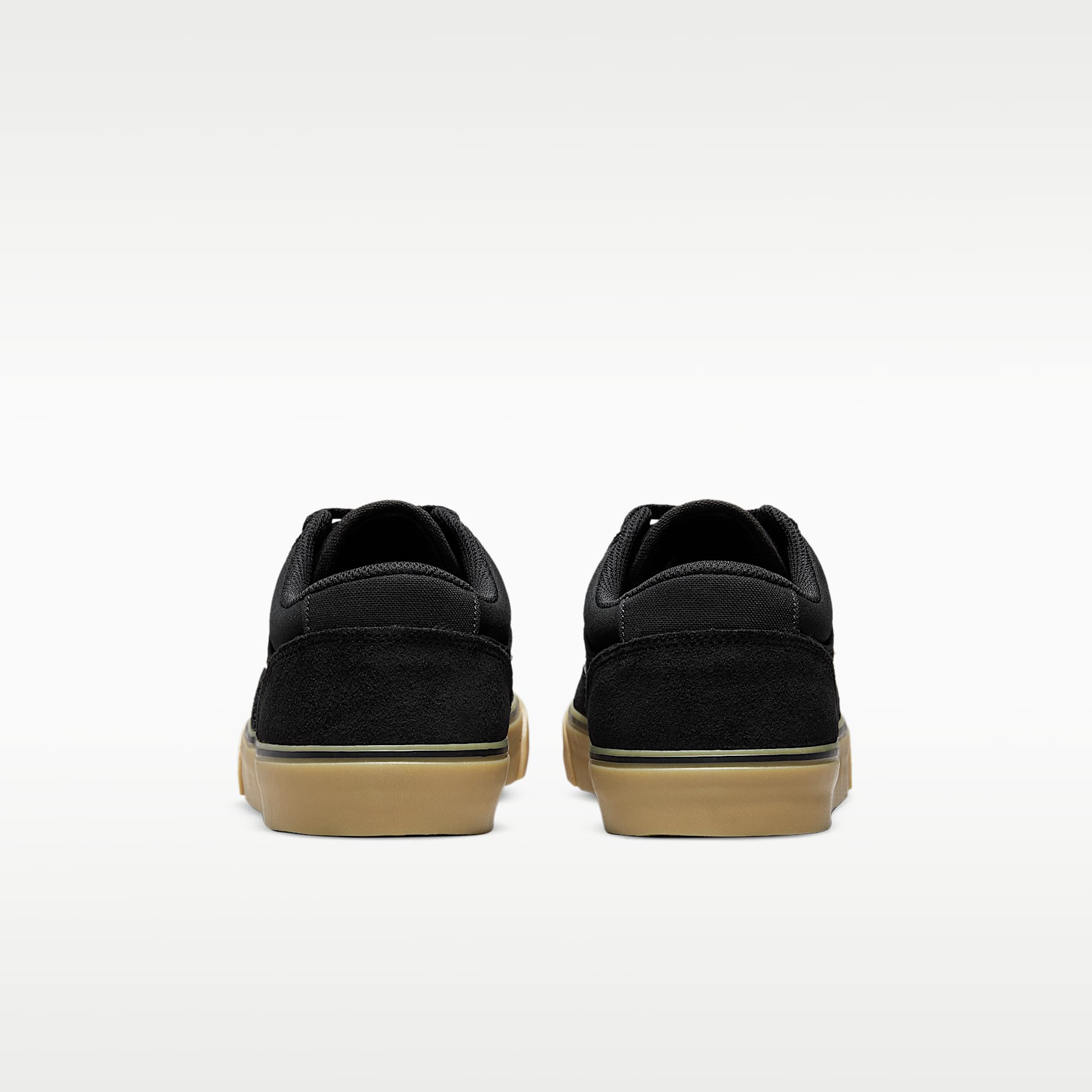 Nike SB Chron 2 Skateboardschuh – Schwarz/Schwarz/Gum Light Brown/Weiß