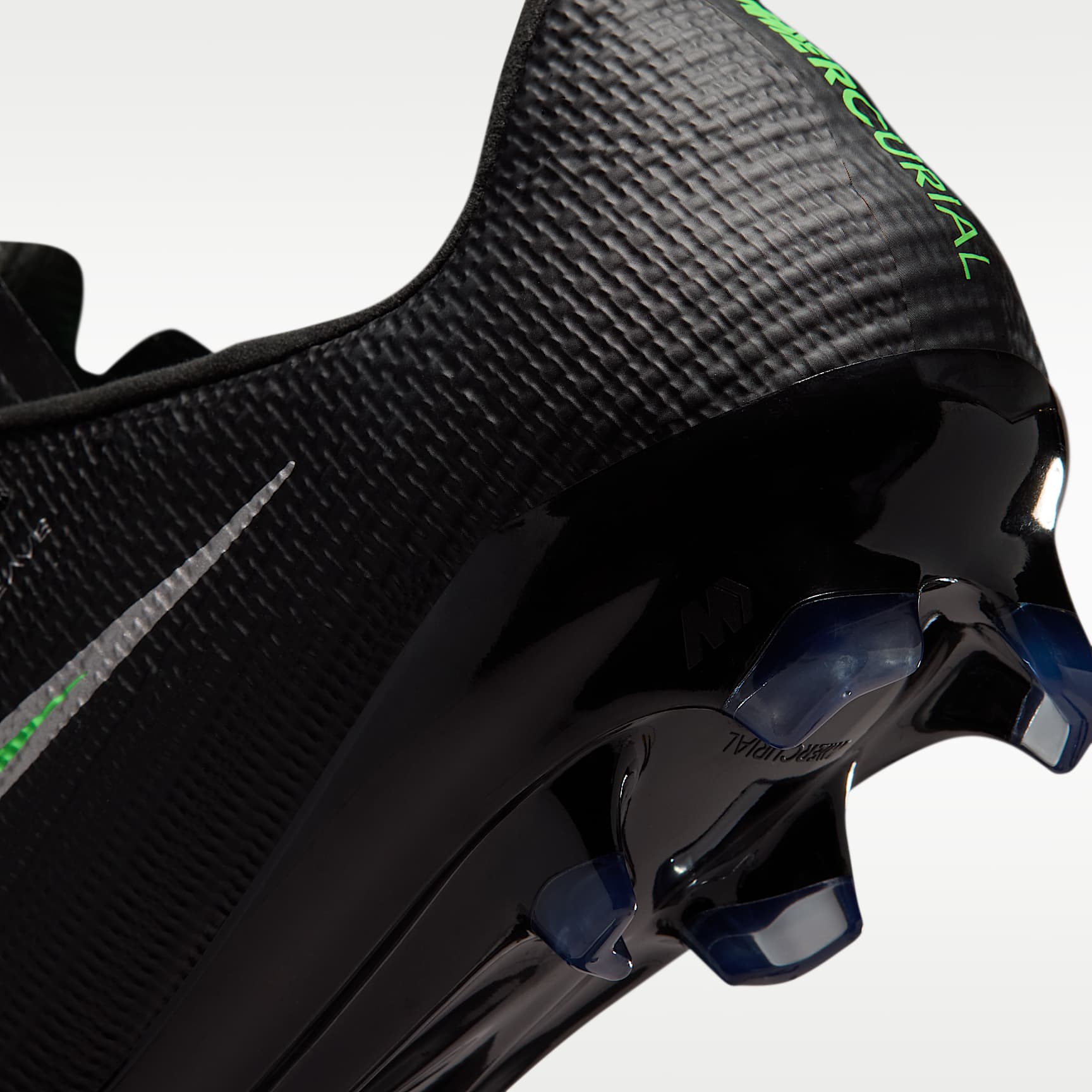 Nike Mercurial Superfly 11 Pro Low-Top-Fußballschuh für normalen Rasen – Schwarz/Schwarz/Illusion Green