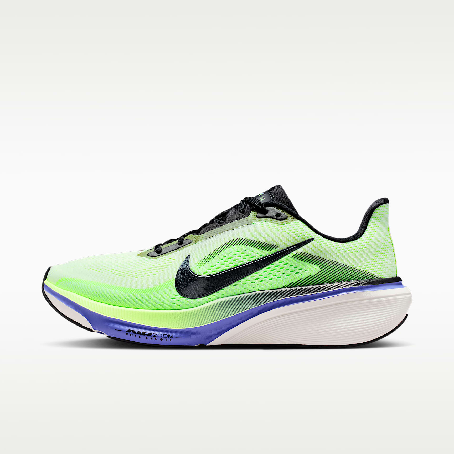 Nike Pegasus 42 Straßenlaufschuh (Herren) – Volt Tint/Sapphire/Lime Blast/Black Spruce