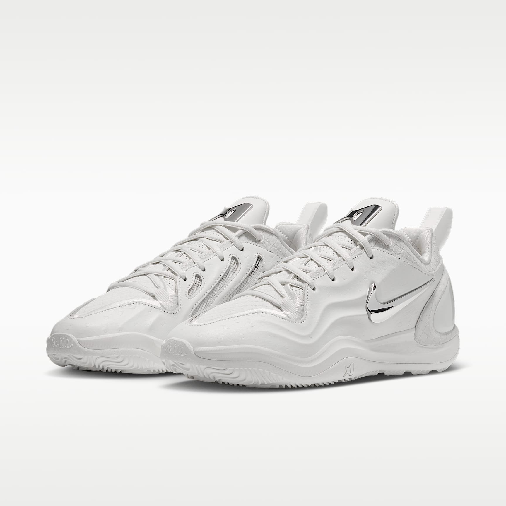 A'Two "White Label LX" A'ja Wilson Basketballschuh – Sail/Schwarz/Metallic Silver
