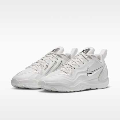 A'Two "White Label LX" A'ja Wilson Basketballschuh – Sail/Schwarz/Metallic Silver