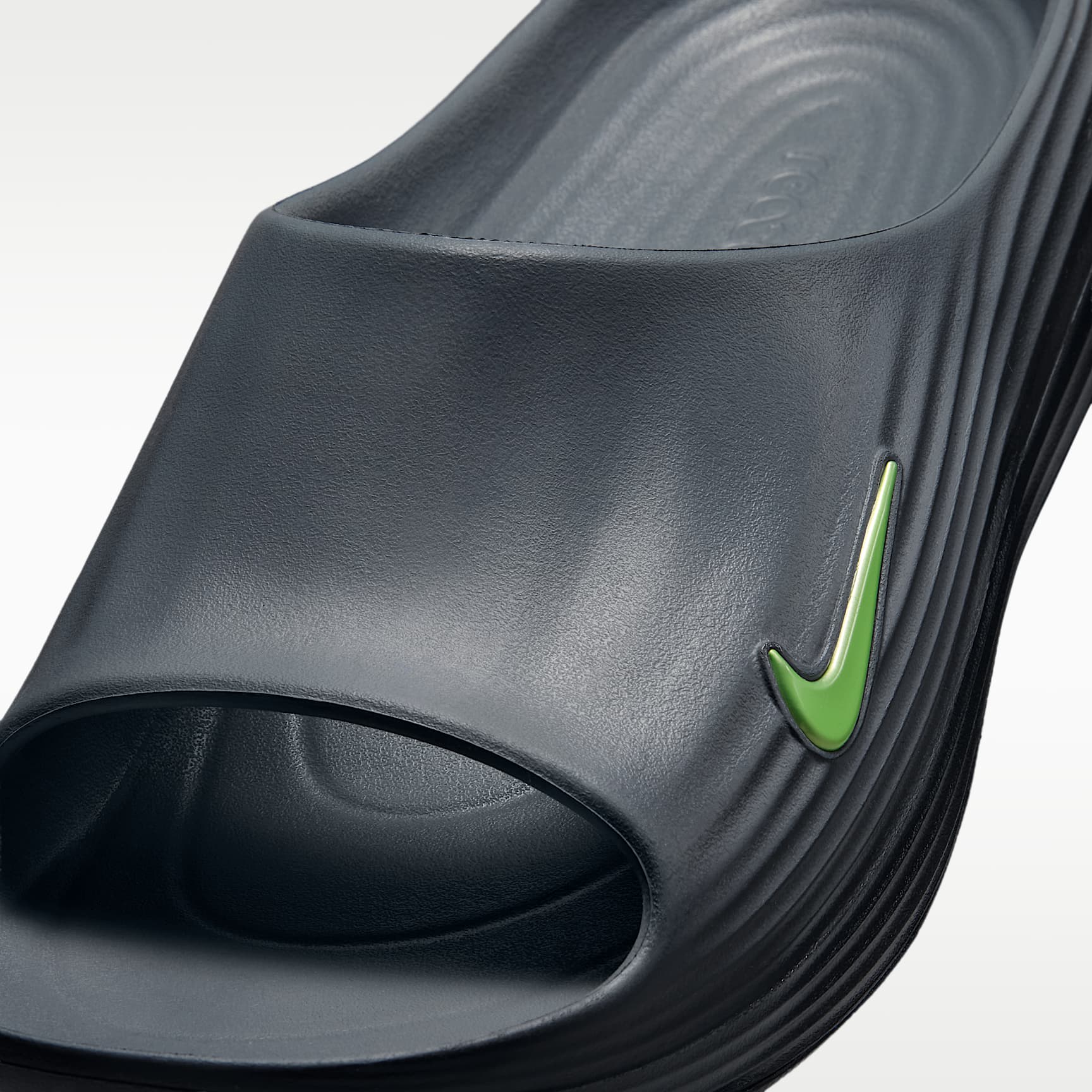 Nike ReactX Rejuven8 Slides (Herren) – Cool Grey/Schwarz/Volt