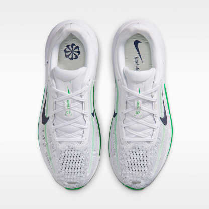 Nike Quest 7 Straßenlaufschuhe (Herren) – Weiß/Green Spark/Midnight Navy