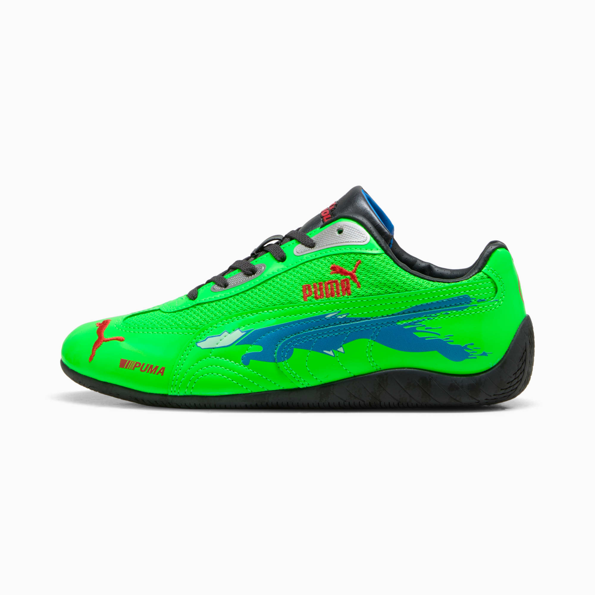 PUMA x FAST & FURIOUS LA Speedcat Sneakers Unisex - Fluro Green Pes-Racing Blue-PUMA Black