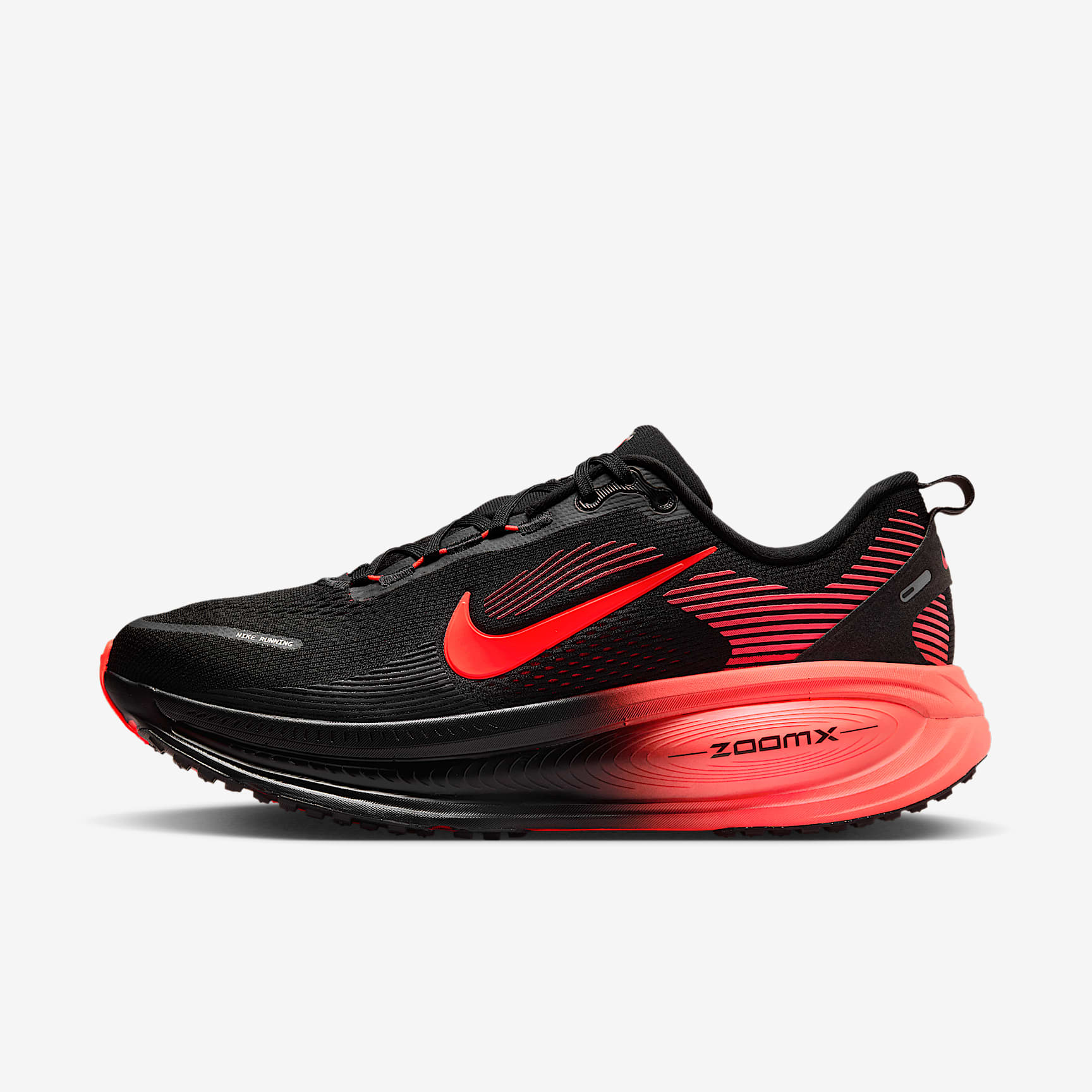 Nike Vomero 18 Straßenlaufschuh (Herren) – Schwarz/University Red/Anthracite/Bright Crimson