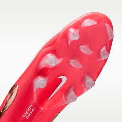 Nike Tiempo Maestro Elite Low Top Fußballschuh für normalen Rasen – Weiß/Bright Crimson/Blur