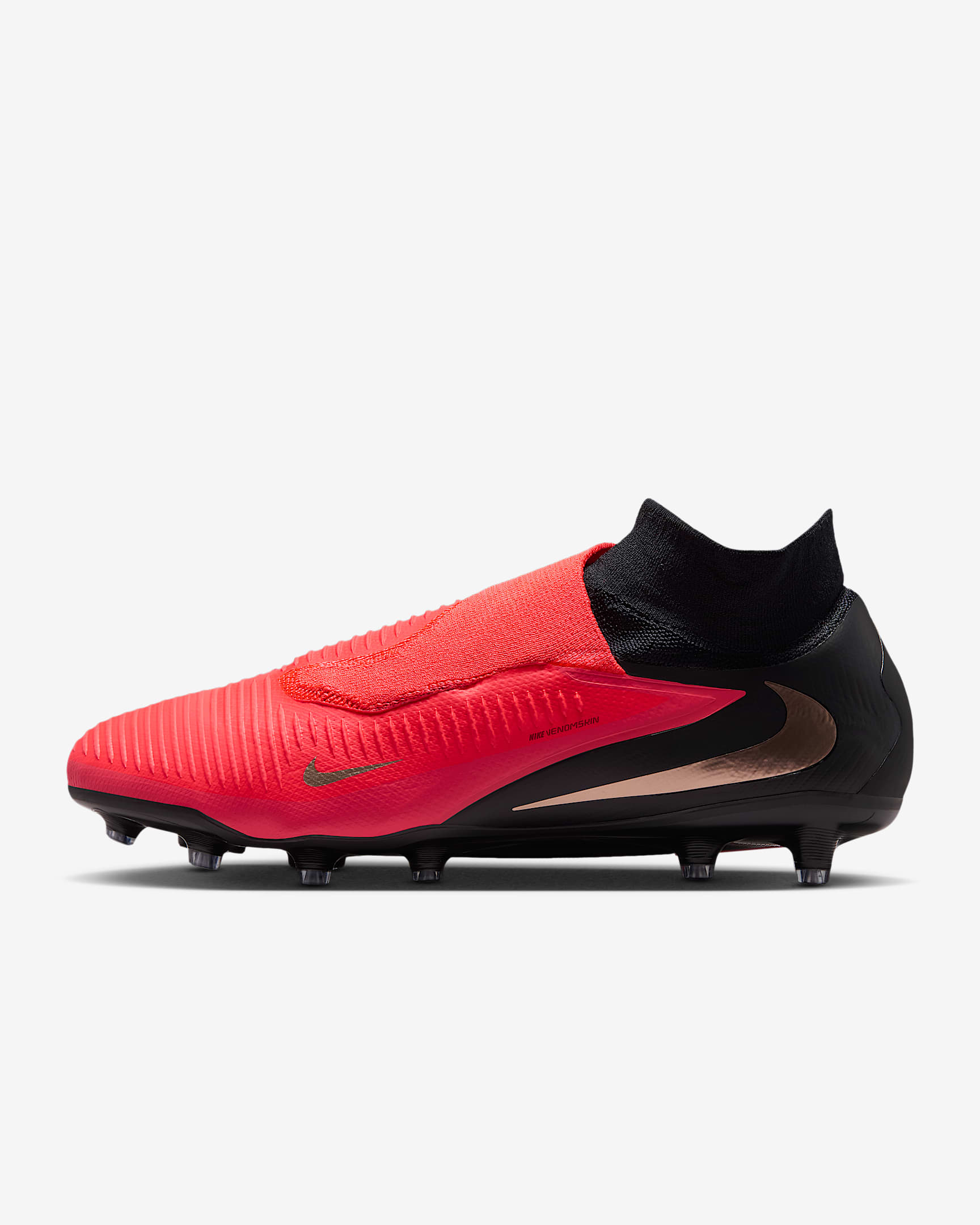 Nike Phantom 6 High Pro Fußballschuh für Kunstrasen – Bright Crimson/Schwarz/Blur