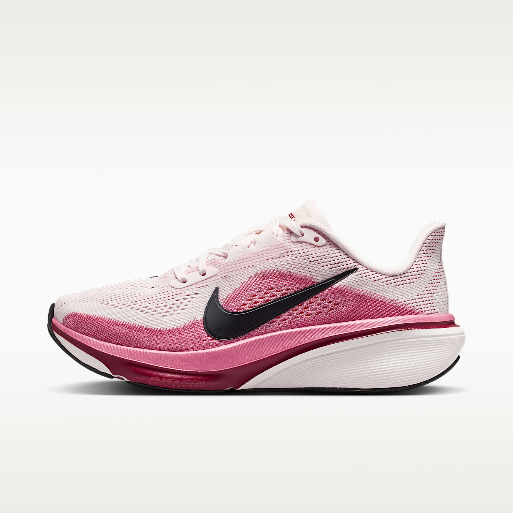 Nike Pegasus 42 Straßenlaufschuh (Damen) – Pearl Pink/Peony/Team Crimson/Schwarz