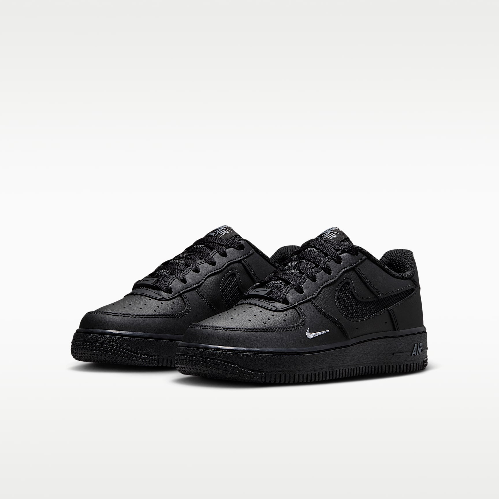 Nike Air Force 1 LV8 Schuh (ältere Kinder) – Schwarz/Cool Grey/Cool Grey