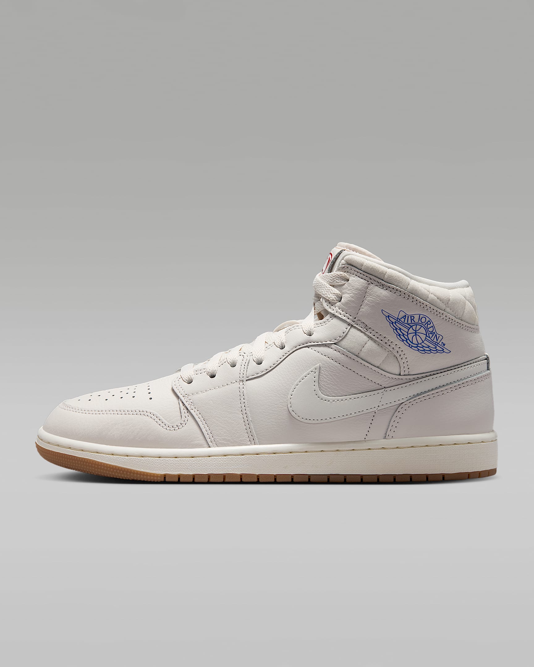 Air Jordan 1 Mid SE Schuh (Herren) – Phantom/Gum Dark Brown/University Red/Sail