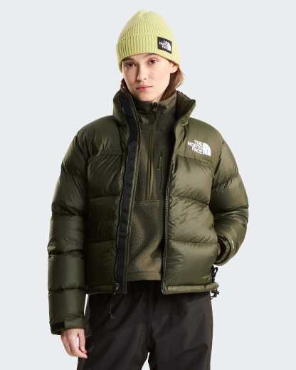 1996 Retro Nuptse Jacke für Damen – New Taupe Green