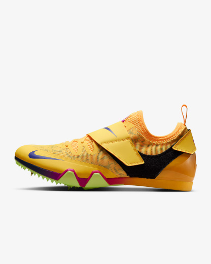 Nike Pole Vault Elite Sprung-Spike für Leichtathletik – Citron Pulse/Volt Ice/Vivid Purple/Indigo Burst