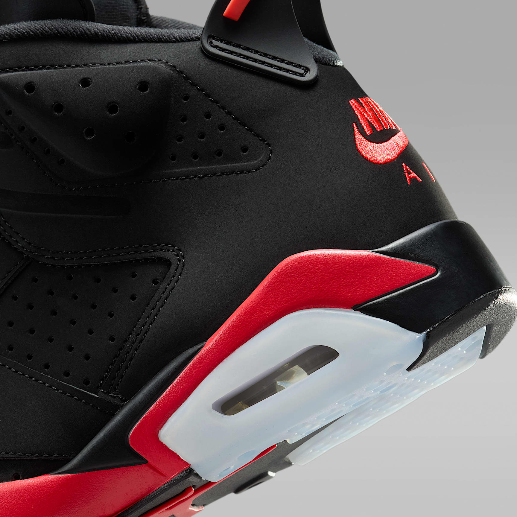 Air Jordan 6 Retro Herrenschuh – Schwarz/Light Crimson