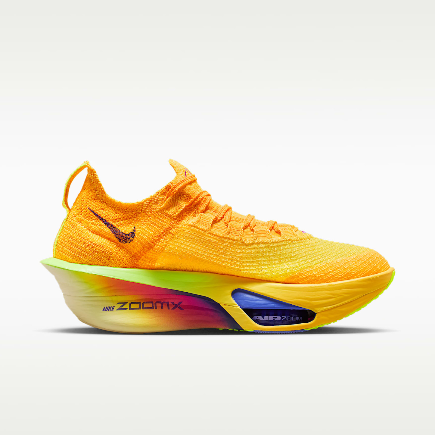 Nike Alphafly 3 Damen-Straßenlaufschuh für Wettkämpfe – Laser Orange/Citron Pulse/Volt Ice/Indigo Burst