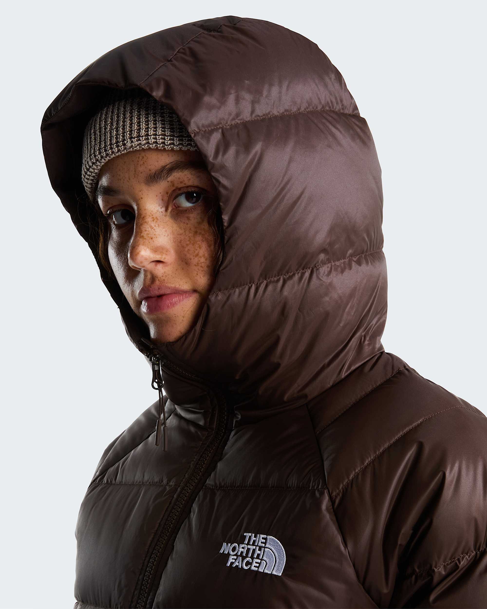 Hydrenalite™ Daunenjacke mit Kapuze Damen – Dark Chestnut