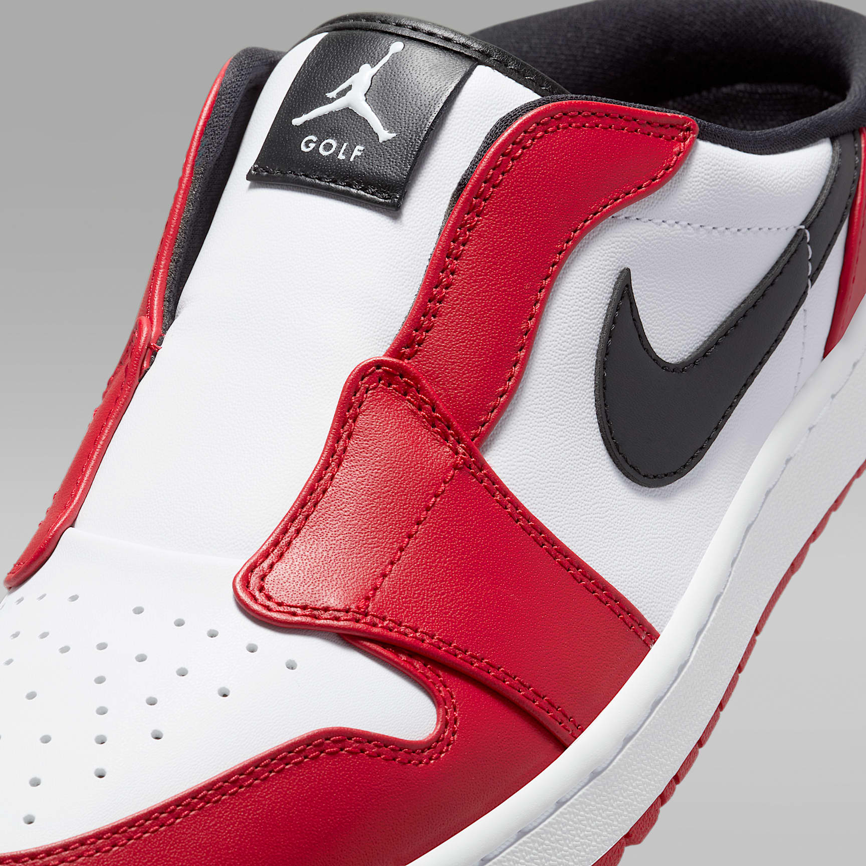 Air Jordan Mule Golfschuh – Weiß/Varsity Red/Schwarz