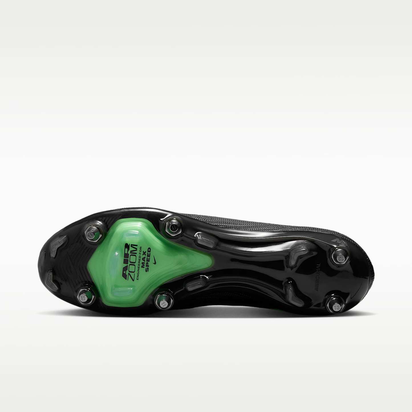 Nike Mercurial Superfly 11 Elite Low-Top-Fußballschuh für weichen Rasen – Schwarz/Schwarz/Illusion Green