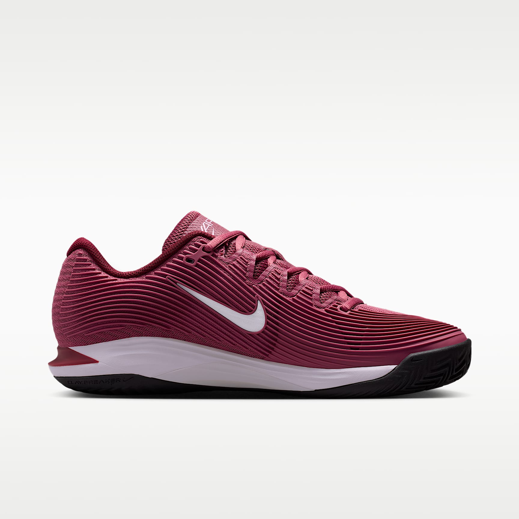 Nike Vapor 12 Tennisschuh für Clay Courts (Damen) – Pink Smoke/Vast Grey/Schwarz/Weiß