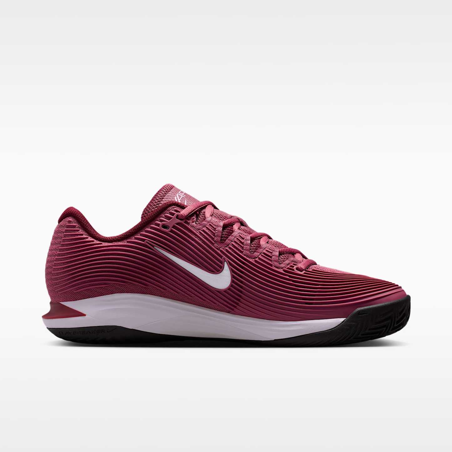 Nike Vapor 12 Tennisschuh für Clay Courts (Damen) – Pink Smoke/Vast Grey/Schwarz/Weiß